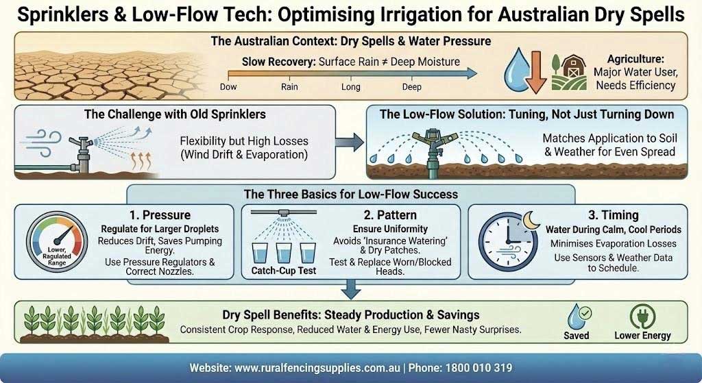 Sprinklers and low-flow technology supporting efficient water use and sustainable irrigation solutions